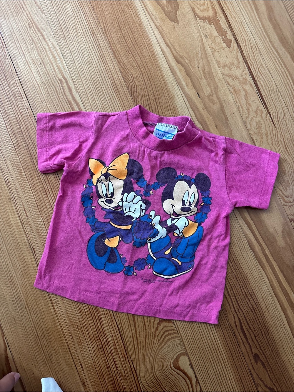 Vintage 90s Disney Mickey & Minnie Graphic Kids T-Shirt